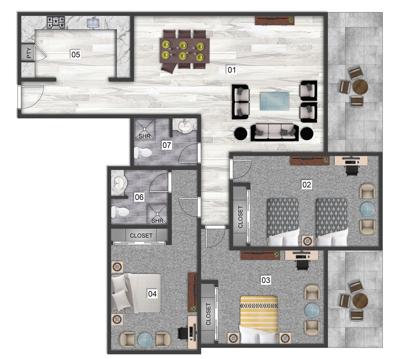 3 Bedroom